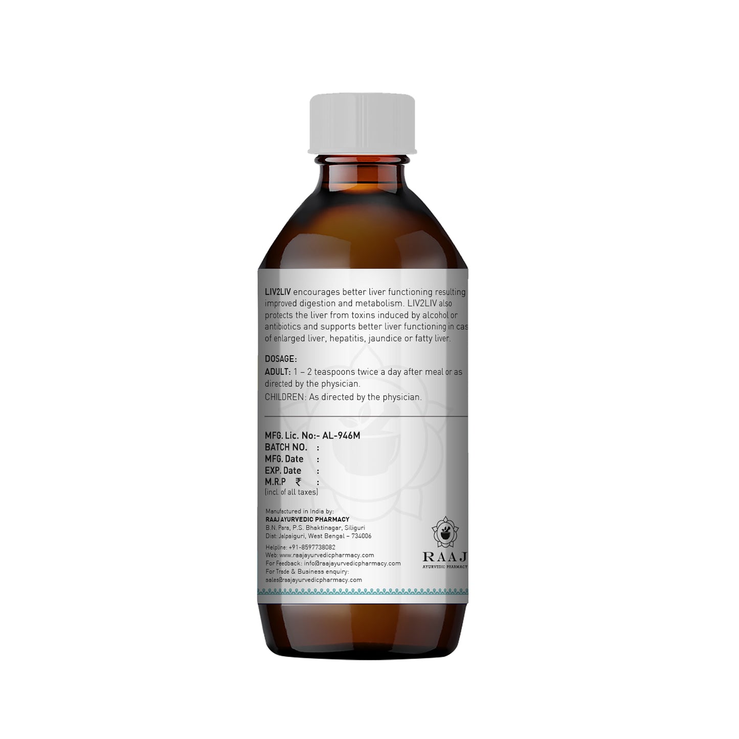 Liv 2 Liv Ayurvedic Syrup